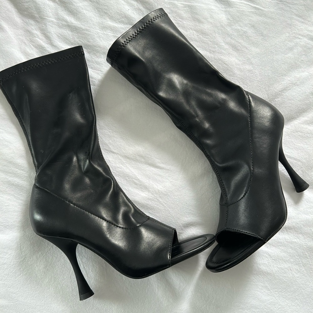 Zara open toe heels